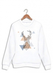 Sweatshirt Geometric head of the deer