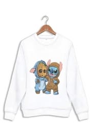 Sweatshirt Groot x Stitch