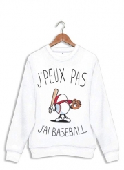 Sweatshirt Je peux pas j'ai Baseball