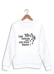 Sweatshirt Les calculs ne sont pas bon Kevin - Prénom personnalisable