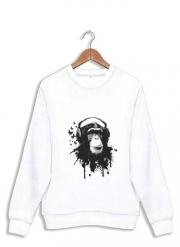 Sweatshirt Monkey Business - White