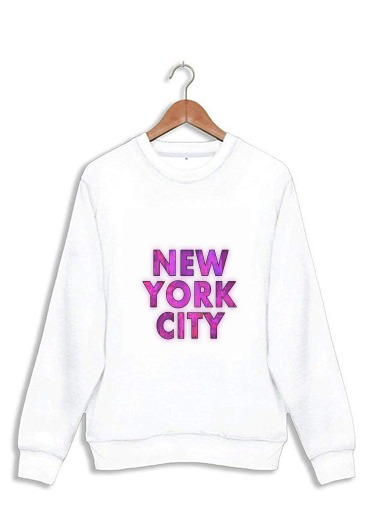 Sweatshirt New York City Broadway - Couleur rose 