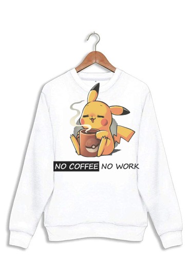 Sweatshirt Pikachu Coffee Addict