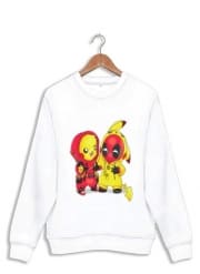 Sweatshirt Pikachu x Deadpool