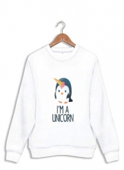 Sweatshirt Pingouin wants to be unicorn