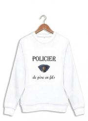 Sweatshirt Policier de pere en fils