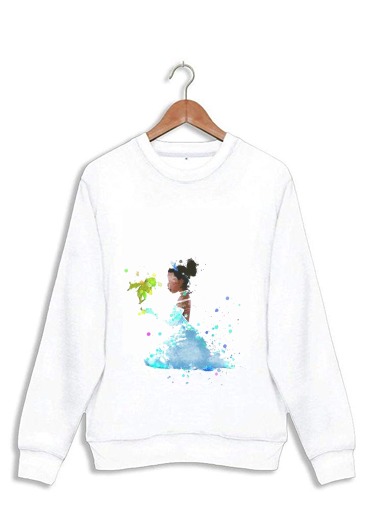 Sweatshirt Princess Tiana Watercolor Art