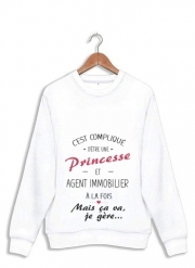 Sweatshirt Princesse et agent immobilier