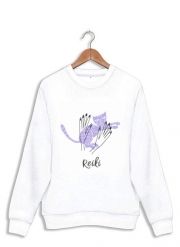 Sweatshirt Reiki Animal chat violet