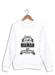 Sweatshirt Super maman avec super enfants