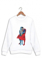 Sweatshirt Superman And Batman Kissing For Equality