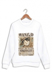 Sweatshirt Wanted Luffy Pirate