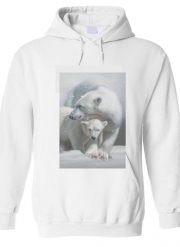 Sweat à capuche Polar bear family