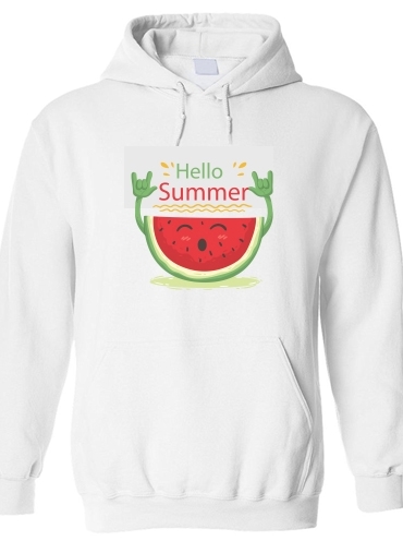 Sweat à capuche Summer pattern with watermelon