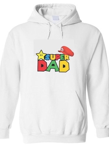 Sweat à capuche Super Dad Mario humour