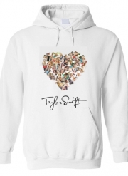 Sweat à capuche Taylor Swift Love Fan Collage signature