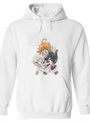 Sweat à capuche The Promised Neverland - Emma, Ray, Norman Chibi