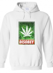 Sweat à capuche Weed Cannabis Disobey