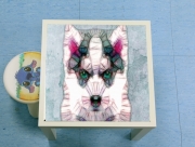 Table basse abstract husky puppy