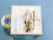 Table basse Abstract watercolor polar bear