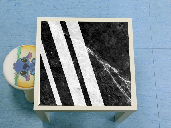 Table basse Black Striped Marble