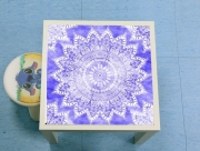 Table basse Bohemian Flower Mandala in purple