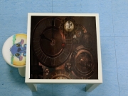 Table basse Brown steampunk clocks and gears