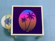Table basse Classic retro 80s style tropical sunset