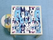Table basse Dogs seamless pattern