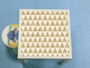Table basse Glitter Triangles in Gold