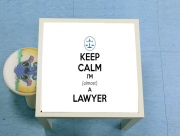 Table basse Keep calm i am almost a lawyer cadeau étudiant en droit