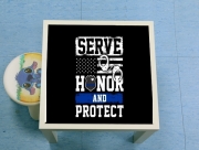 Table basse Police Serve Honor Protect