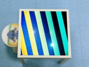 Table basse Striped Colorful Glitter