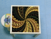 Table basse Twirl and Twist black and gold