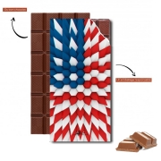 Tablette de chocolat personnalisé 3D Poly USA flag