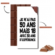 Tablette de chocolat personnalisé 50 ans Cadeau anniversaire