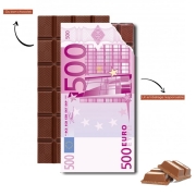 Tablette de chocolat personnalisé Billet 500 Euros