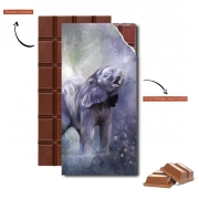 Tablette de chocolat personnalisé A cute baby elephant
