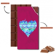 Tablette de chocolat personnalisé A sea of Love (purple)