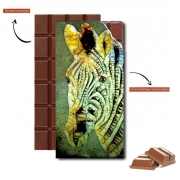 Tablette de chocolat personnalisé abstract zebra