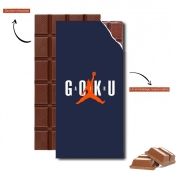 Tablette de chocolat personnalisé Air Goku Parodie Air jordan