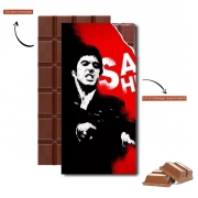 Tablette de chocolat personnalisé Al Pacino Say hello to my friend