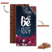 Tablette de chocolat personnalisé All night love