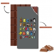 Tablette de chocolat personnalisé Alphabet Geek