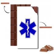 Tablette de chocolat personnalisé Ambulance
