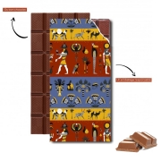 Tablette de chocolat personnalisé Ancient egyptian religion seamless pattern