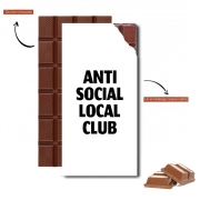 Tablette de chocolat personnalisé Anti Social Local Club Member