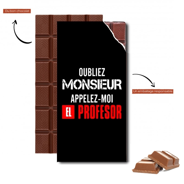 Tablette de chocolat personnalisé Appelez Moi El Professeur