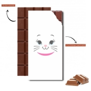 Tablette de chocolat personnalisé Aristochat Marie Face art