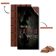 Tablette de chocolat personnalisé Arrow you have failed this city